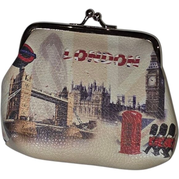 Classic Coin  Purse with London UK Print - Picture 3 of 3